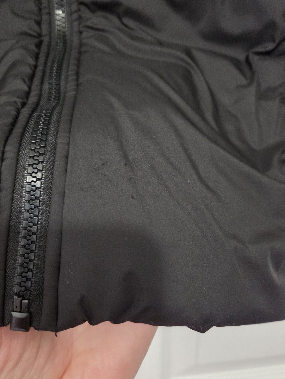 Women Black Quilted Full Zip Vest Size Small Casual Fall Winter Lightweight - Picture 10 of 10